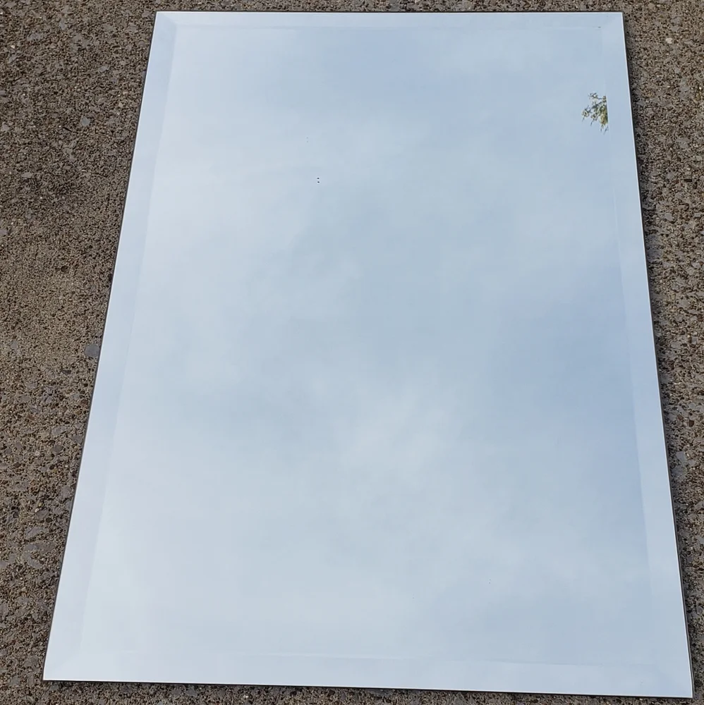 Beveled Glass Edgework Bathroom Mirror (30